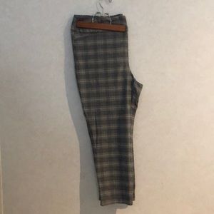 Pull on Plaid Dress/Casual Slacks